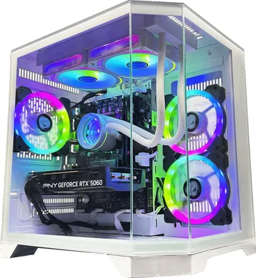 Produktbild von Nitropc Gaming PC Advanced Nitro - AMD Ryzen 5 5600X, NVIDIA RTX 3050 8GB, 16GB DDR4, M.2 1TB, Weiß