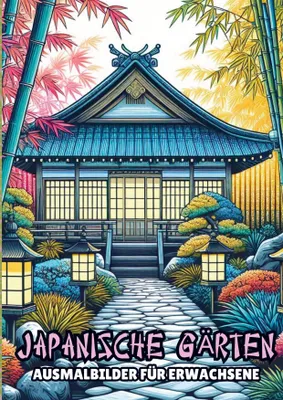 Produktbild von Ausmalbilder für Erwachsene - Japanische Gärten