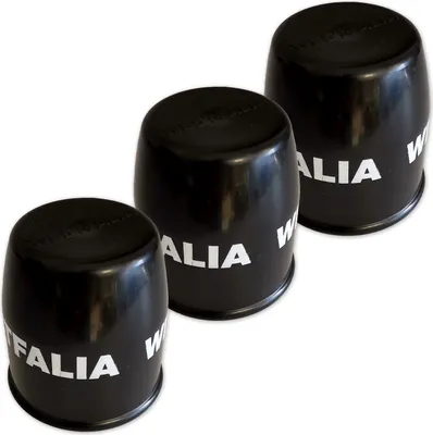 Produktbild von Kugelkopfschutz | WESTFALIA | Schwarz | Ø50mm | 3 Stück