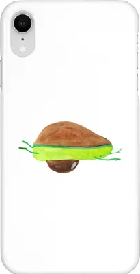 Produktbild von Mr. & Mrs. Panda Iphone XR Handyhülle Avocado Yoga - Weiß - Geschenk, Bauch, Handy Case, Unsportlich, Premium Kunststoff, Sport, Hilfe, Haha