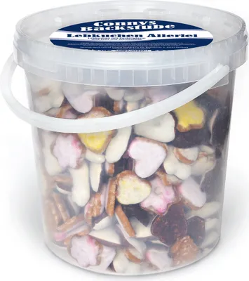 Zdjęcie produktu dla Connys Backstube Lebkuchen Allerlei z lukrem w wiaderku 2500g