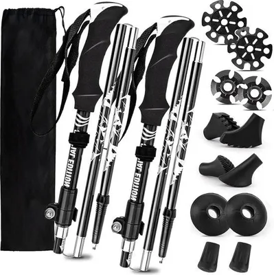 Produktbild von Famanu Nordic Walkingstöcke - Ergonomisch, faltbar, Aluminium