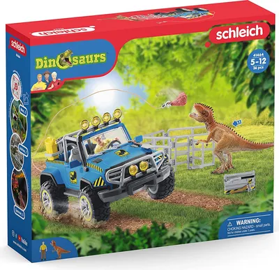 Produktbild von Schleich Geländewagen mit Dino-Außenposten DinoAußenposten (41464)