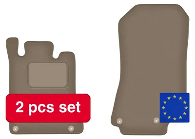 Image de Tapis de sol pour voiture, conception sur mesure, protection durable, beige