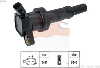 Produktbild von EPS 1.970.612 Zündspule für HYUNDAI i20 (PB, PBT) für KIA RIO III (UB)