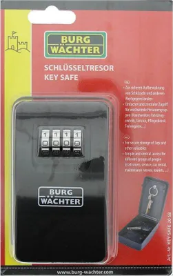 Produktbild von Famanu Schlüsselbox 4-stellig schwarz - Sichere Aufbewahrung