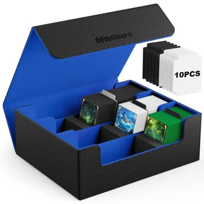 Image de Boîte de rangement pour cartes à collectionner, capacité pour plus de 1800 cartes, avec 10 séparateurs