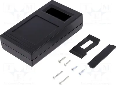 Zdjęcie produktu dla 1 x Obudowa: do urządzeń wyświetlających, wymiary: Z: 39 mm, Y: 145 mm, X: 81 mm, kolor: czarny, model: Z49. Obudowa przeznaczona do