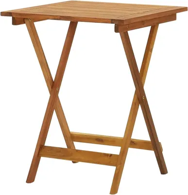 Produktbild von Holztisch für den Garten – Klapptisch – Bistrotisch – Balkontisch – Gartenmöbel – Massives Akazienholz – Wetterbeständig
