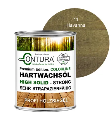 Produktbild von Contura 750ml. FARBIGES Hartwachsöl Colorline Premium Hartwachs - 11 Havanna