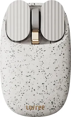Produktbild von Lofree Wavy Chips Kabellose Maus, Bluetooth / 2.4 GHz, Retro-Design, Terrazzo