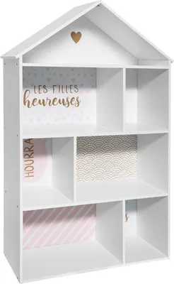 Obrázok produktu pre Kinderbücherregal in Hausform - rosa - Atmosphera Interior Designer