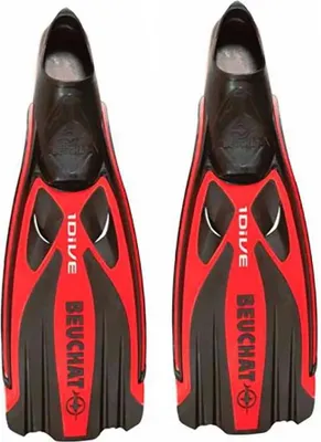 Image de Beuchat 1dive Palmes de plongée Rouge EU 44-45 Rouge EU 44-45