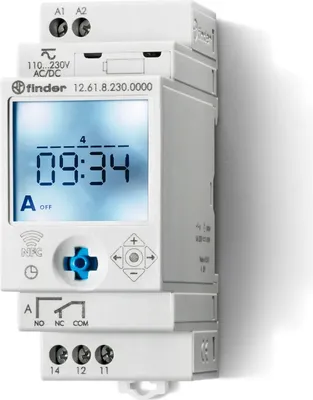 Produktbild von Finder 126100240000 Zeitschaltuhr Wochenprogramm Tagesprogramm IP20 Urlaubsprogramm