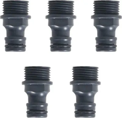 Image de Raccord rapide pour tuyau d'arrosage, filetage mâle 1/2 pouce
