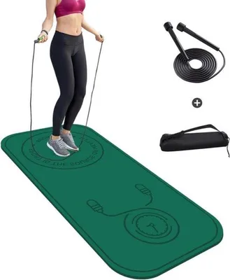 Produktbild von Famanu Sprungseilmat - 8 mm - für Innen und Außen - rutschfeste Unterlage - 140 x 62 cm