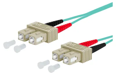 Produktbild von METZ CONNECT OpDAT Patchkabel, SC-D/SC-D OM3, 1 m