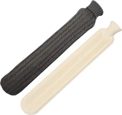 Produktbild von INF Wärmeflasche mit Strickbezug Dunkelgrau