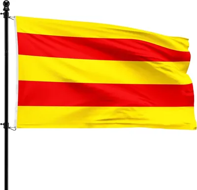Image de Drapeau communal de Berloz, 90 x 150 cm, en polyester, pour mât