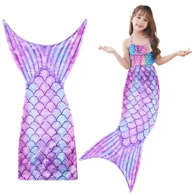 Immagine prodotto di Coperta in flanella a forma di sirena, 140 x 50 cm, coperta morbida per bambini e adulti