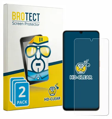 Produktbild von 2x Für ZTE Blade A56 Schutzfolie BROTECT Displayschutz Display Schutz Folie Klar Transparent