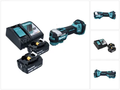 Obrázok produktu pre Akumulátorové multifunkčné náradie Makita DTM 52 RG 18 V Starlock Max Brushless + 2x akumulátor 6,0 Ah + nabíjačka