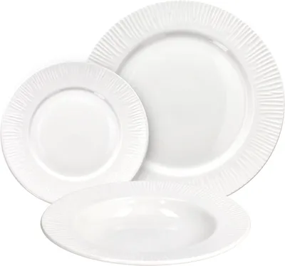 Image de Tognana Philo, service de table en porcelaine, 18 pièces