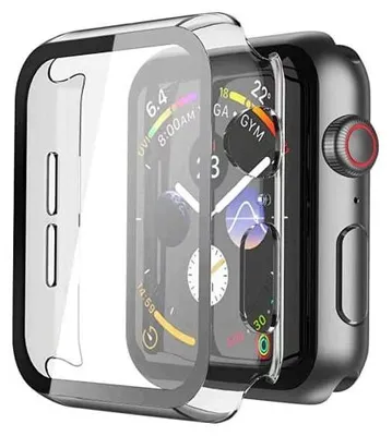 Zdjęcie produktu dla Etui apple watch 7 45MM przezroczyste hartowane szkło ochrona