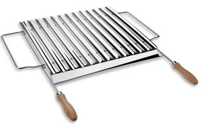 Obrázok produktu pre Nastaviteľná grilovacia mriežka z nehrdzavejúcej ocele, 50–70 × 42 cm