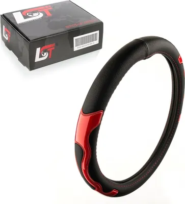 Produktbild von Lenkradbezug Lenkradschoner Ø 38x9 cm 15x3,5 Zoll schwarz rot für BMW für MINI