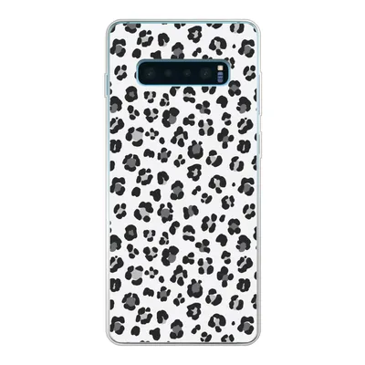 Produktbild von MuchoWow® Handyhülle Schutzhülle Hülle für Samsung Galaxy S10 Lite Panther Druck - Grau - Abstrakt Silikon Softcase Handy Hülle - Schutz