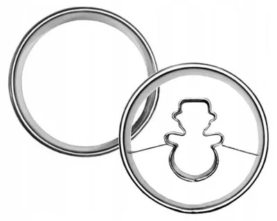 Produktbild von EkoForemki Schneemann Ausstecher Set Keksförmchen 3,1 cm