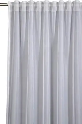 Obrázek produktu pro Voálový závěs s řasící páskou jednobarevný bílý 175 x 140 cm