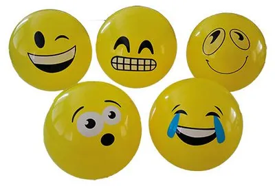 Produktbild von Smiley Bälle, Wasserball, Lachgesicht, Fußball