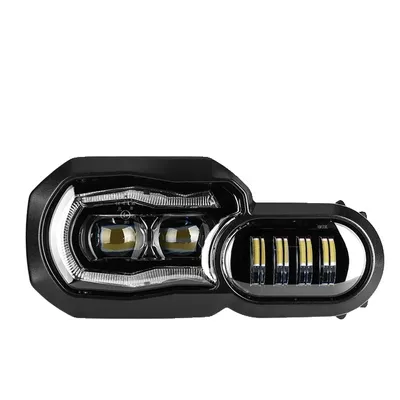 Zdjęcie produktu dla Reflektory LED do motocykli, z homologacją E-mark, kompletny zestaw, reflektory E9
