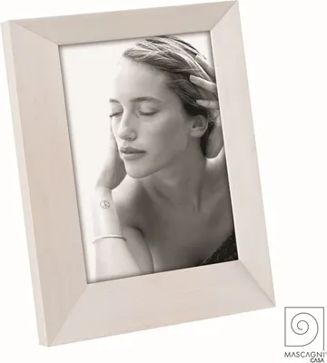 Image de Mascagni A1488 Cadre photo en bois blanc 13x18 cm