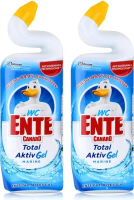Produktbild von 2x WC Ente Aktiv-Gel WC Reiniger Marine 750 ml