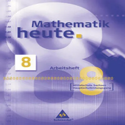 Produktbild von Mathematik heute 8. Arbeitsheft. Mittelschule. Sachsen