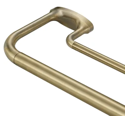 Image de Barre de rideau double Mayrhyme – circulaire, réglable (71–381 cm), diamètre 2,5 cm