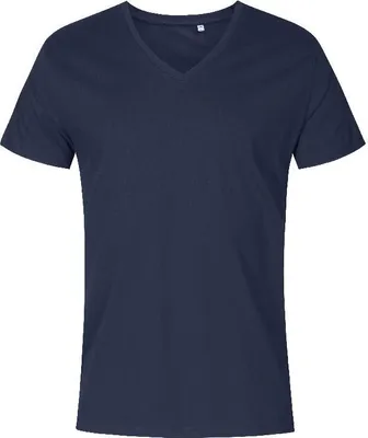 Immagine prodotto di X.O by Promodoro 1425 | Maglietta uomo collo a V, cotone pettinato - Colore: French Navy - Taglia: S