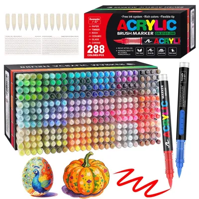 Image de Jeu de 288 stylos feutres acryliques