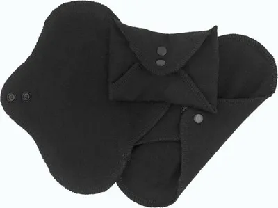 Produktbild von ImseVimse waschbar Slipeinlagen met Drukknoopjes - 3 Stuks - Schwarz