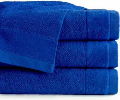 Image de Detexpol Serviette Vito 50x90 bleu coton éponge 550 g/m2