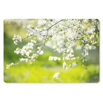 Produktbild von MuchoWow® Mauspad Mousepad Blüte - Frühling - Weiß 27x18 cm - Mousepads - Maus Mat - Pad - Mausunterlage - Büroartikel - Desk Matten