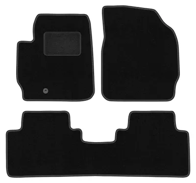 Obrázek produktu pro Velurové autokoberce pro: Ford Maverick MK2 2004-2007 (SUV) – sada 4 ks, černé, na míru – Wielganizator LUX