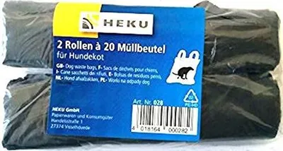 Produktbild von HEKU 0028 Müllbeutel Hundekotbeutel 2 Rollen á 20 Beutel