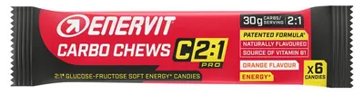 Produktbild von Enervit Carbo Chews C2:1, Orangengeschmack, 34 g