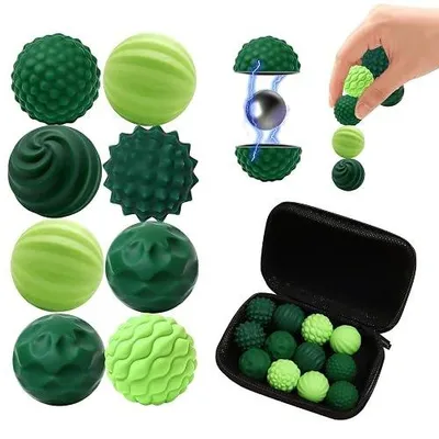 Zdjęcie produktu dla Magnetyczne zabawki fidget zestaw 12 sztuk dla dzieci antystresowe