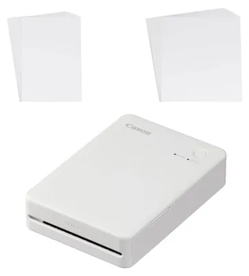 Zdjęcie produktu dla Canon SELPHY QX20 WH, termosublimacjyjny, 287 x 287 DPI, 2.8" x 3.3" (7.2x8.5cm), Druk bez marginesów, Wi-Fi, Bluetooth