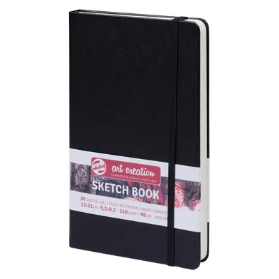 Produktbild von Talens Art Creation Skizzenbuch Schwarz 13 x 21 cm, 140 g, 80 Blätter